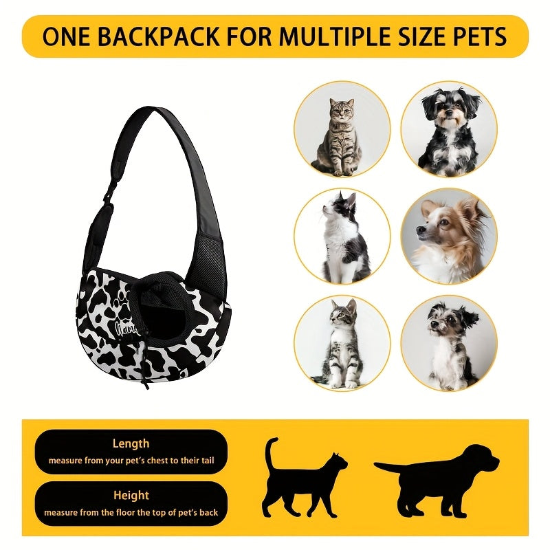 Sac de transport en bandoulière pour chiot et petit chien, divers motifs et divers coloris
