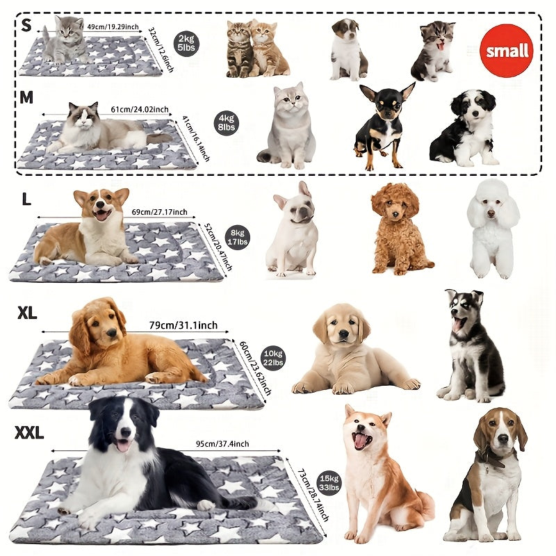 Tapis de couchage pour chien et chat, épais et chaud, divers motifs et diverses couleurs