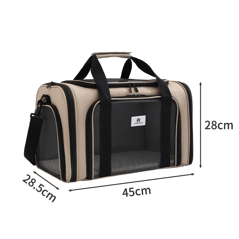 Sac de transport pour chien et chat, conçu en maille pour permettre une totale aération pour un confort optimal de votre animal. Diverses couleurs