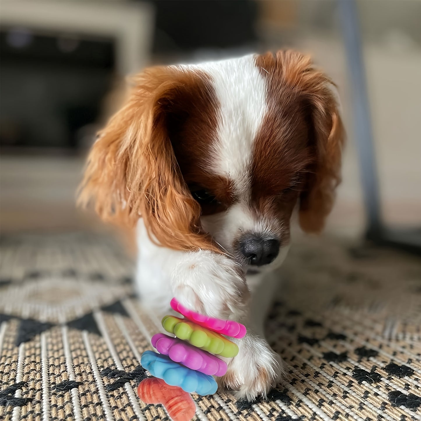 Jouets à mâcher pour chiens en forme d'os - Jouets dentaires résistants aux morsures pour nettoyer les dents, idéal pour l'élimination de la plaque dentaire