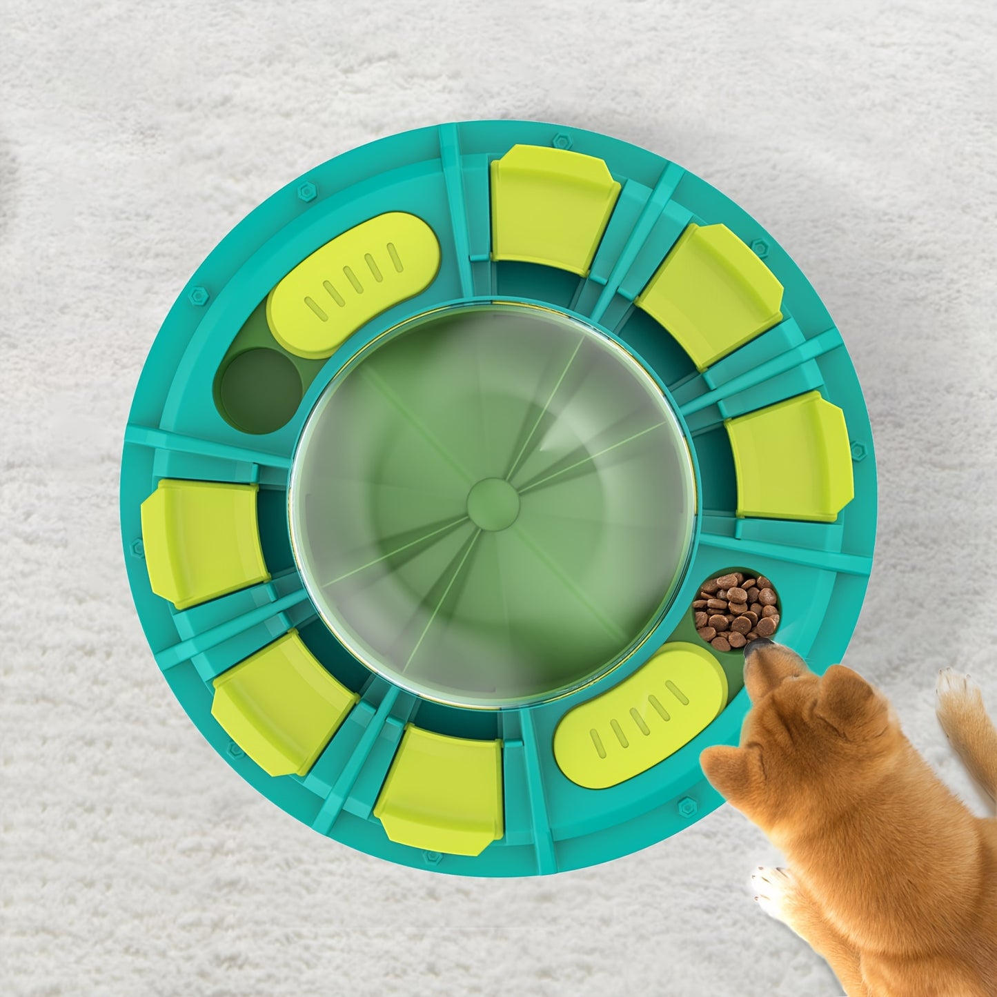 Jouet interactif pour chien, distributeur de friandises, bol anti-ballonnement, en plastique dur