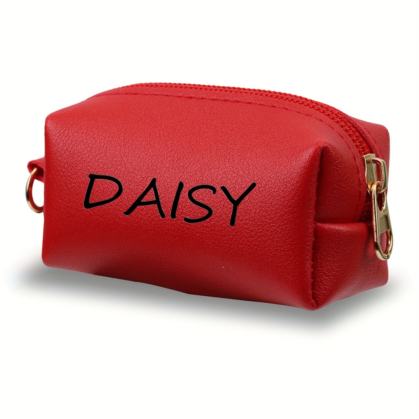 Porte-sac à crottes pour chien avec fermeture éclair, personnalisable, diverses couleurs