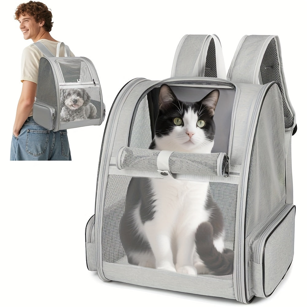 Sac à dos pour chien et chat, conçu en mailles pour une aération et un confort optimal, sac très spacieux, divers coloris