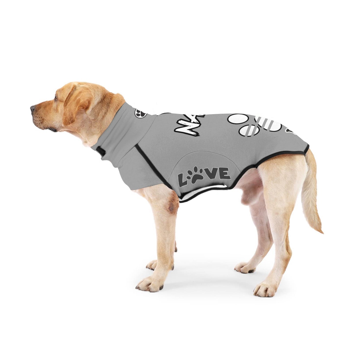 Sweat-shirt personnalisable pour chien, en polyester, confortable et chaud, adapté aux chiens de taille moyenne et grande - lavable en machine, diverses couleurs