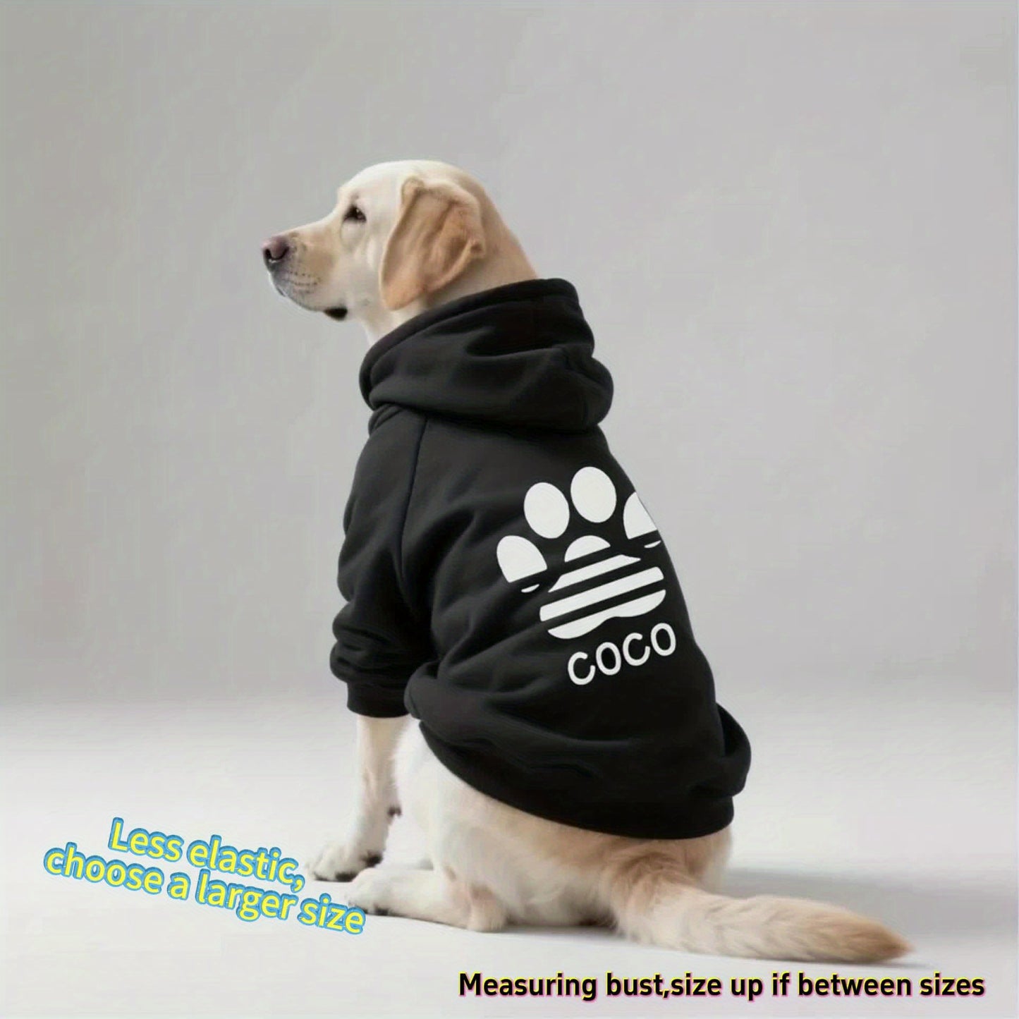 Sweat à capuche personnalisable avec empreintes de pattes