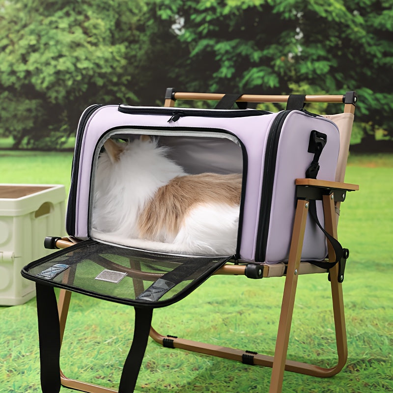 Sac de transport pour chien et chat, conçu en maille pour permettre une totale aération pour un confort optimal de votre animal. Diverses couleurs