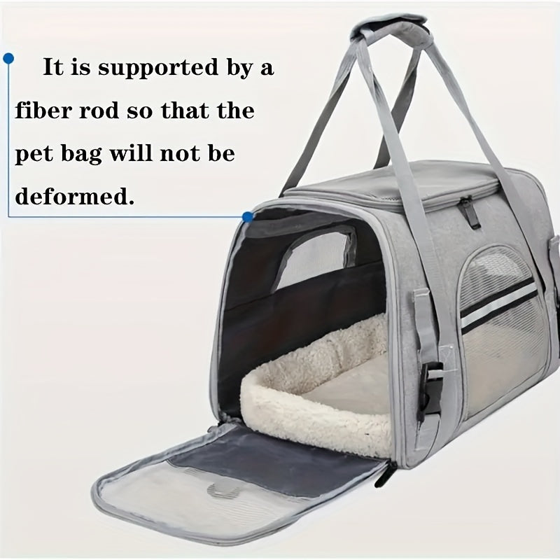 Sac de transport pour chien et chat, conçu en maille pour une aération totale et un confort optimal de votre animal, divers coloris
