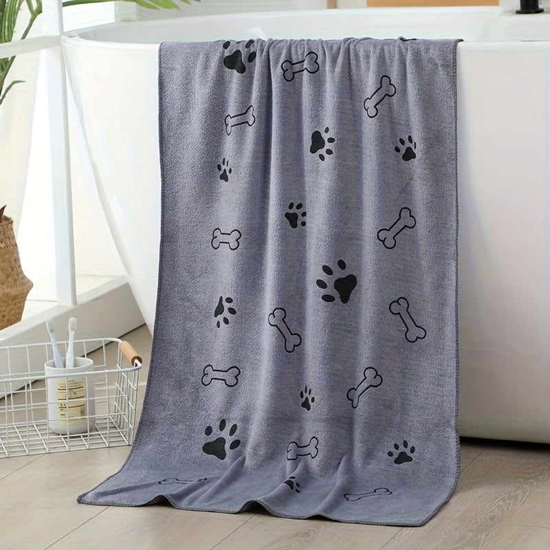 Serviette ultra-absorbante pour chiens et chats, en microfibre, motifs mignons, diverses couleurs