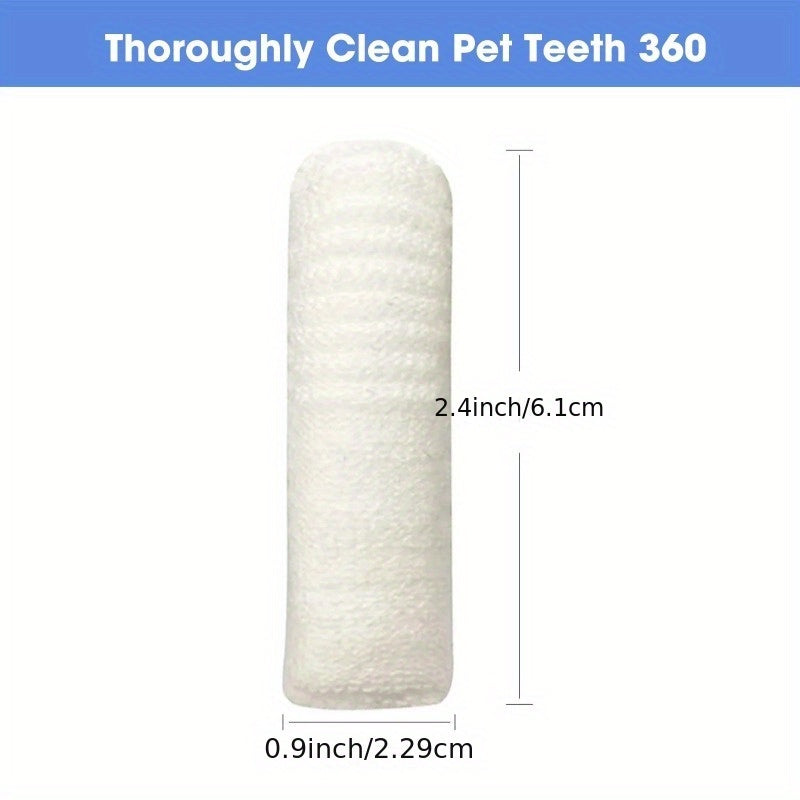 12 brosses à dents pour chien, outil de soins bucco-dentaires enfilable sur le doigt