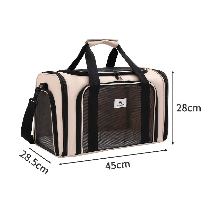 Sac de transport pour chien et chat, conçu en maille pour permettre une totale aération pour un confort optimal de votre animal. Diverses couleurs