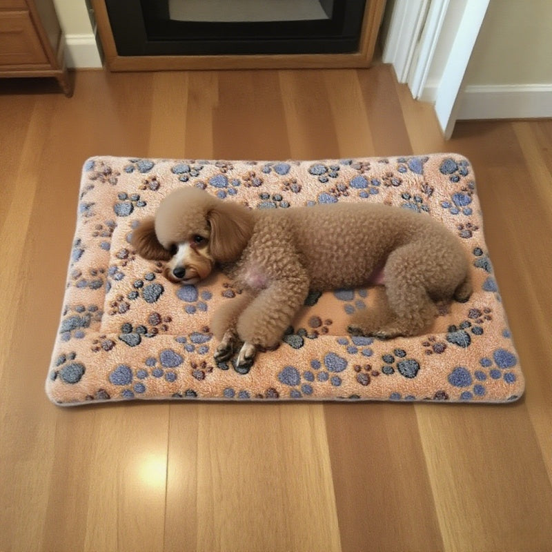 Tapis pour chien et chat, en peluche toute douce, bien chaud et confortable, motifs divers