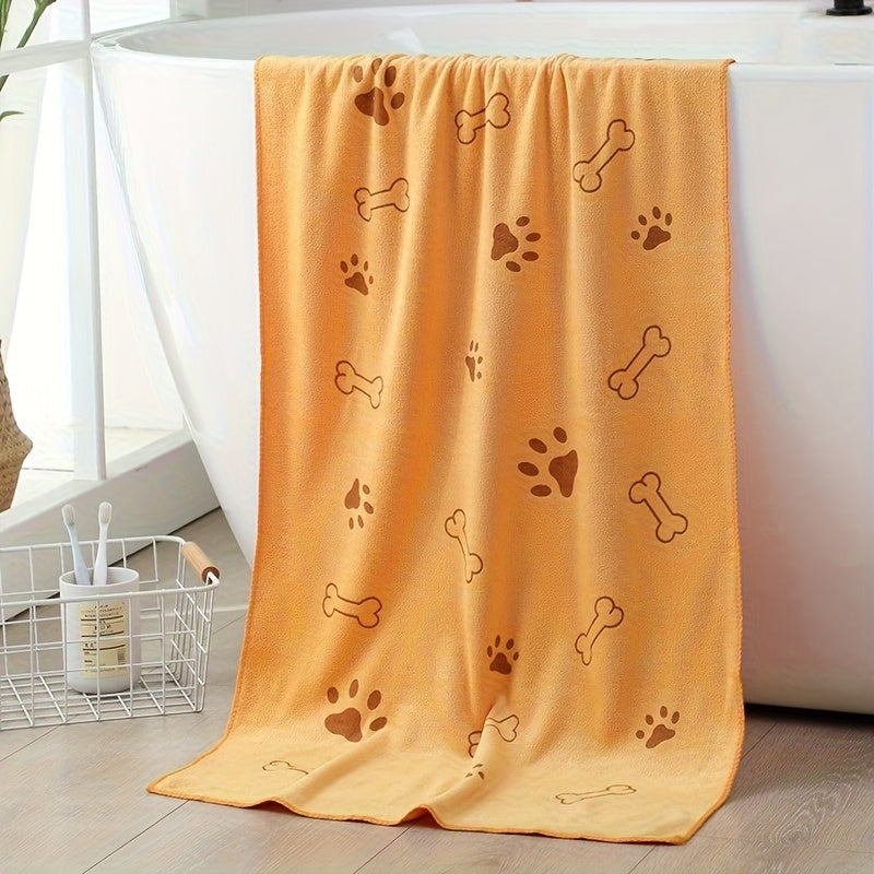 Serviette ultra-absorbante pour chiens et chats, en microfibre, motifs mignons, diverses couleurs