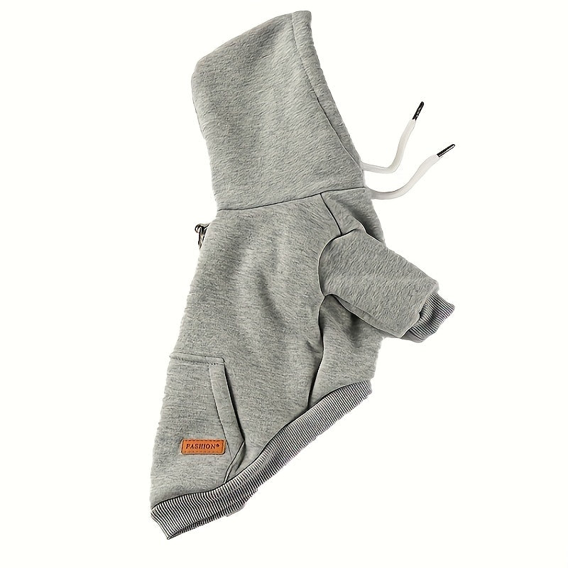 Sweat à capuche pour petits chiens, 65 % polyester, 35 % laine