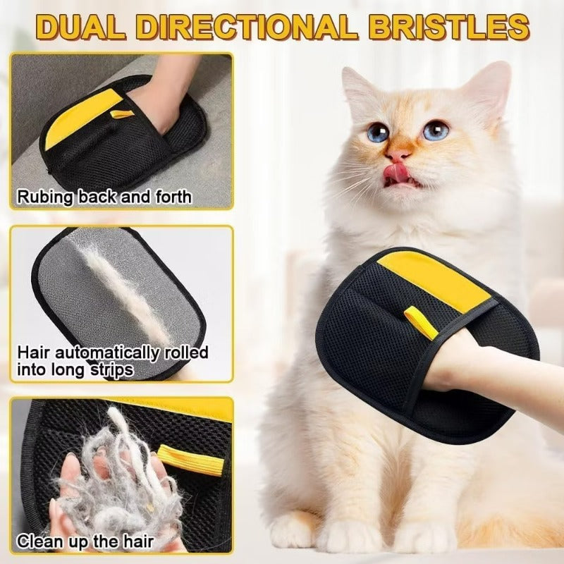 Gant amélioré pour éliminer les poils de chiens et chat sur toutes surfaces, diverses couleurs