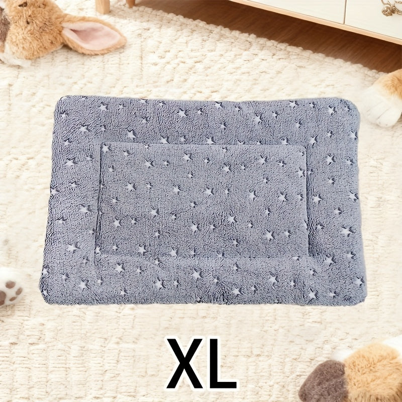Tapis double épaisseur pour chien et chat, chaud et confortable, divers motifs imprimés, diverses couleurs