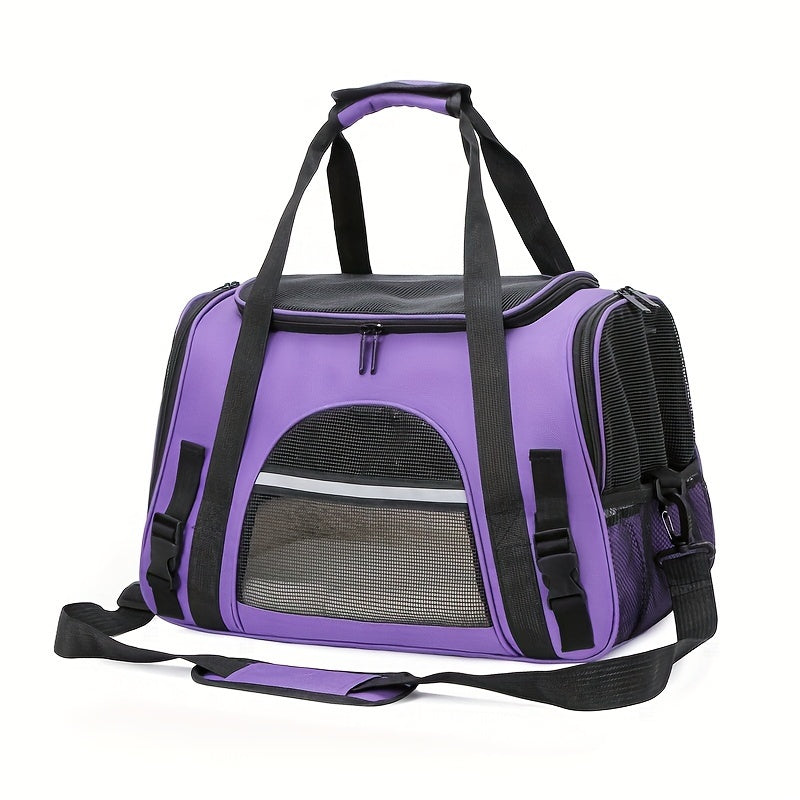 Sac de transport pour chien et chat, conçu en maille pour une aération totale et un confort optimal de votre animal, divers coloris