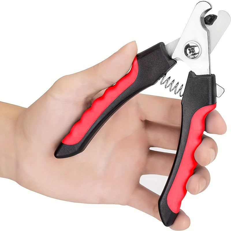 Coupe-ongles pour animaux de compagnie, pince spéciale pour les ongles/griffes des chiens et chats, noir et rouge