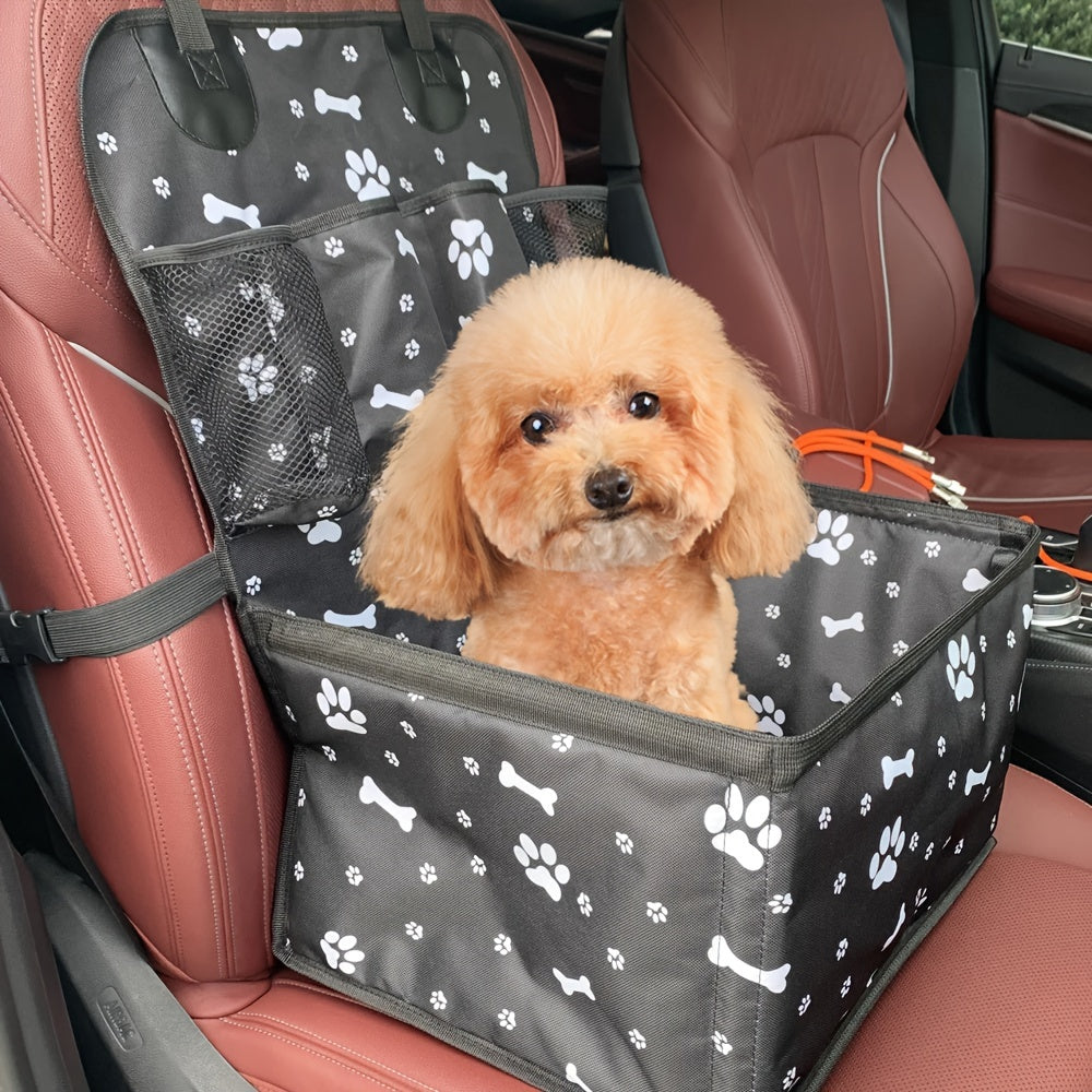 Cage de transport en tissus pour chien et chat, attaches de sécurité à l'intérieur, robuste, gris