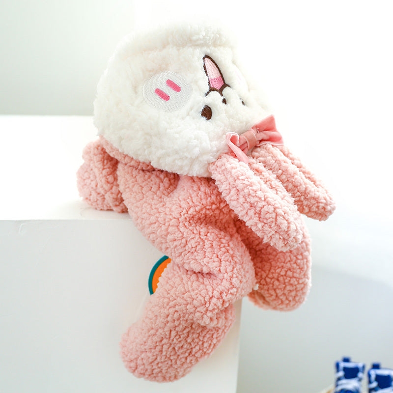 Sweat à capuche pour chien en forme de lapin, costume mignon pour Pâques tout doux et tout chaud, pour petits chiens