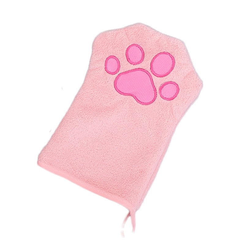 Gants de toilette pour chiens et chats, en microfibres, diverses couleurs