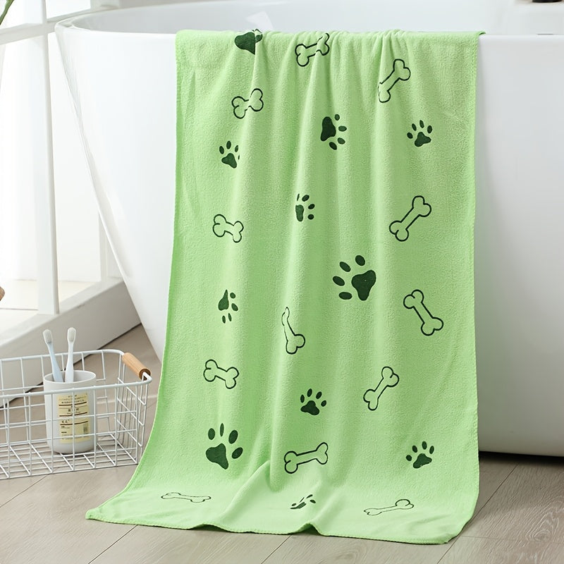 Serviette ultra-absorbante pour chiens et chats, en microfibre, motifs mignons, diverses couleurs