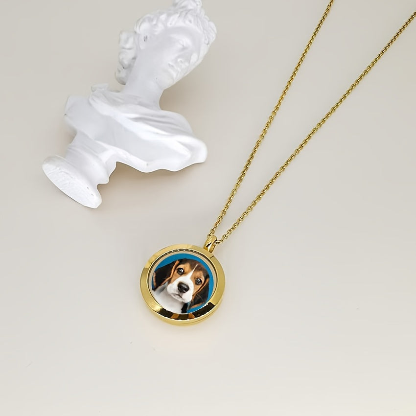Collier commémoratif personnalisé pour se souvenir de votre animal de compagnie, pendentif pour poils d'animaux et photo de votre compagnon disparu, diverses couleurs