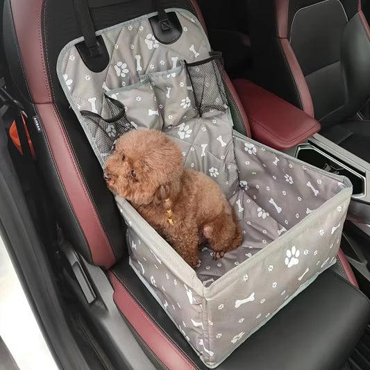 Cage de transport en tissus pour chien et chat, attaches de sécurité à l'intérieur, robuste, gris