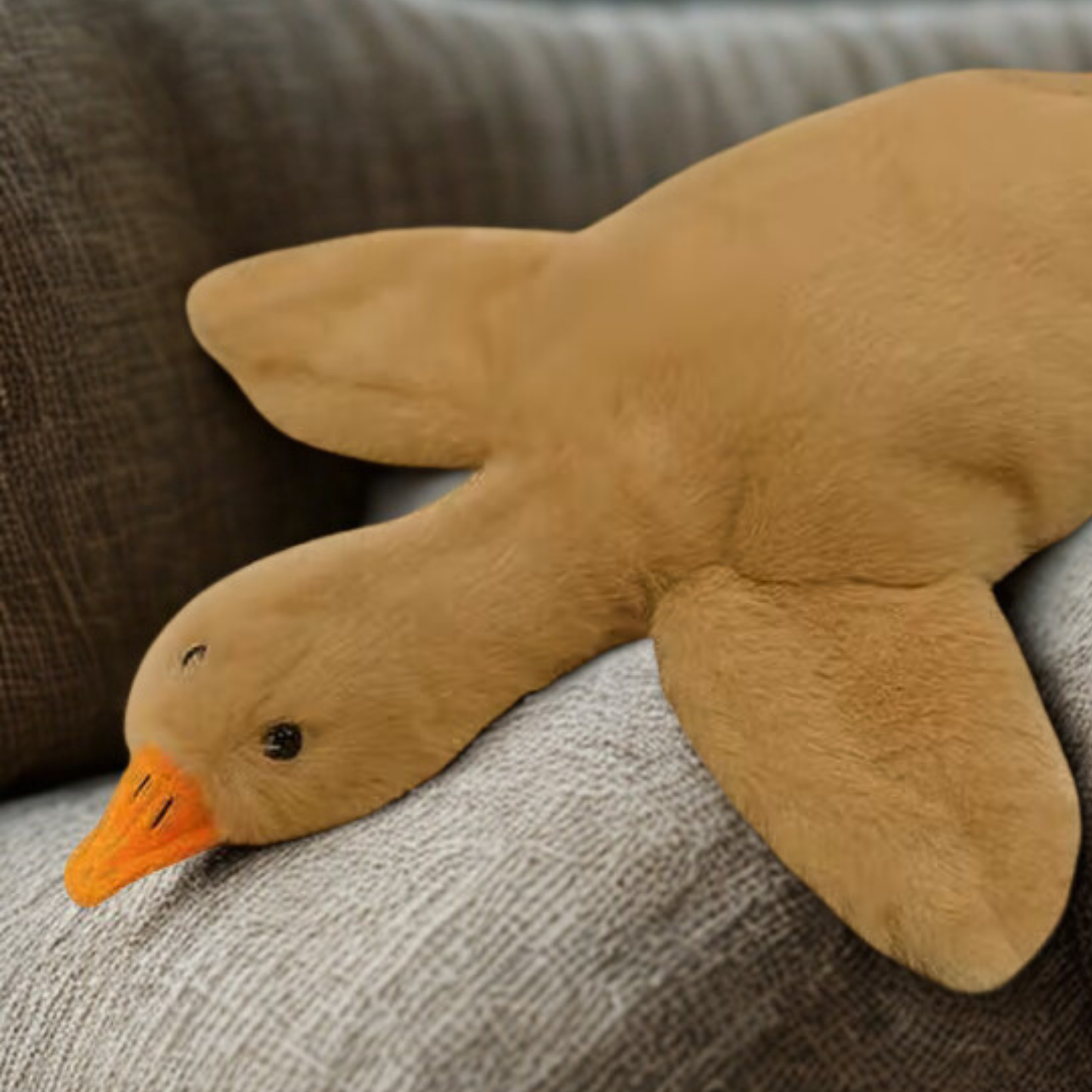 Peluche colorée en forme de canard de 50 cm pour chats et chiens, compagnon relaxant pour animaux de compagnie, compagnon pour chiens soulageant l'anxiété, cadeau pour animaux de compagnie permettant de libérer leur énergie