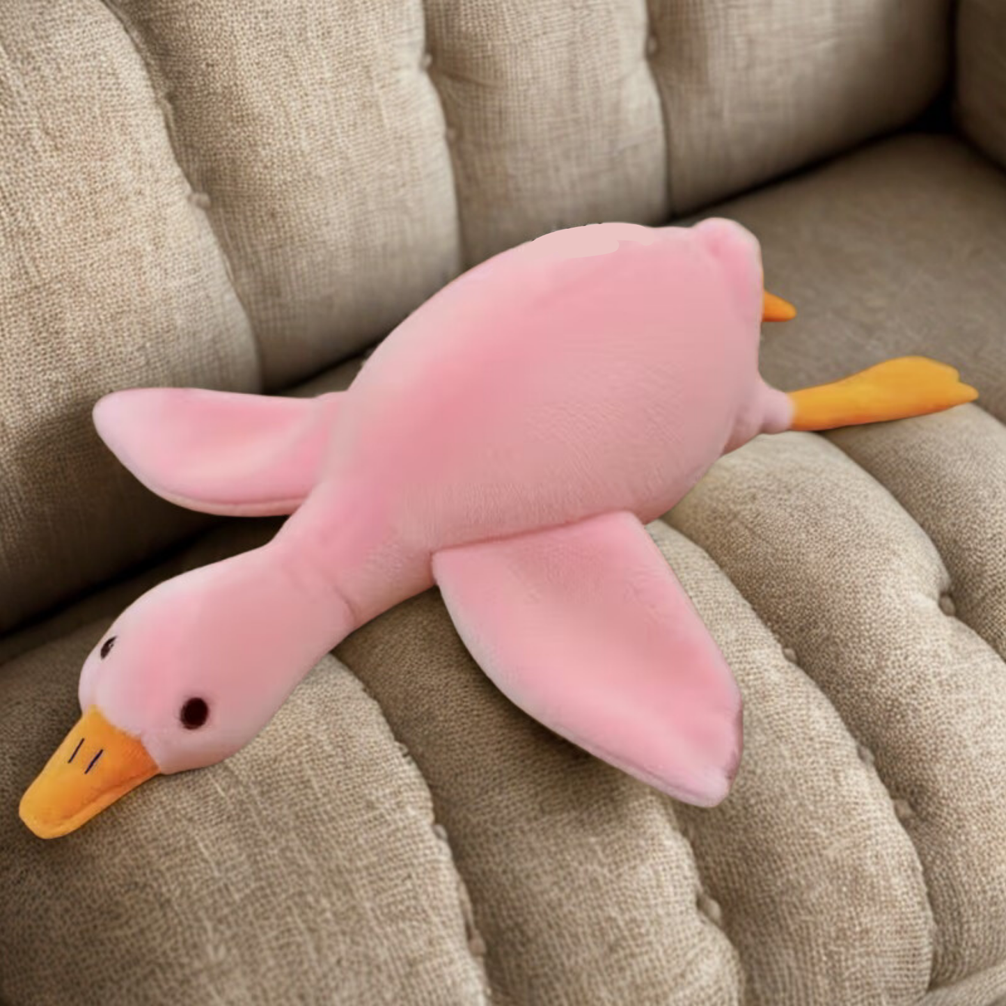Peluche colorée en forme de canard de 50 cm pour chats et chiens, compagnon relaxant pour animaux de compagnie, compagnon pour chiens soulageant l'anxiété, cadeau pour animaux de compagnie permettant de libérer leur énergie