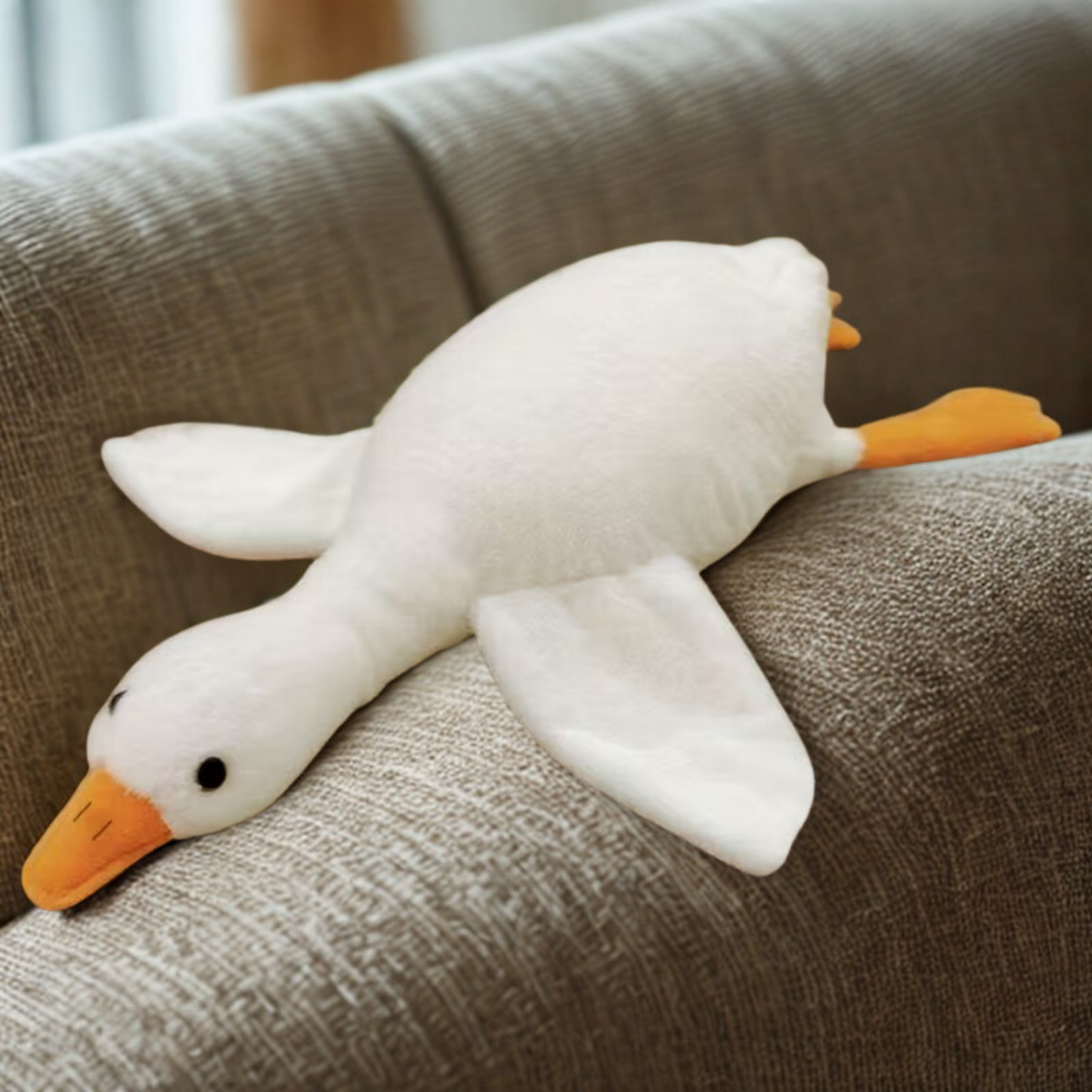Peluche colorée en forme de canard de 50 cm pour chats et chiens, compagnon relaxant pour animaux de compagnie, compagnon pour chiens soulageant l'anxiété, cadeau pour animaux de compagnie permettant de libérer leur énergie
